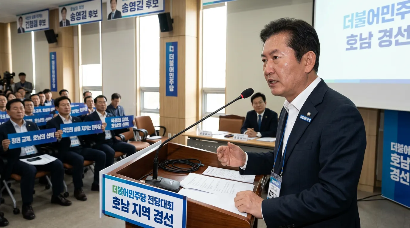 1.48%p 차이의 혈투, 민주당 심장부 호남에서 터진 ‘적통’ 경쟁 1.48%p 차이의 혈투, 민주당 심장부 호남에서 터진 ‘적통’ 경쟁